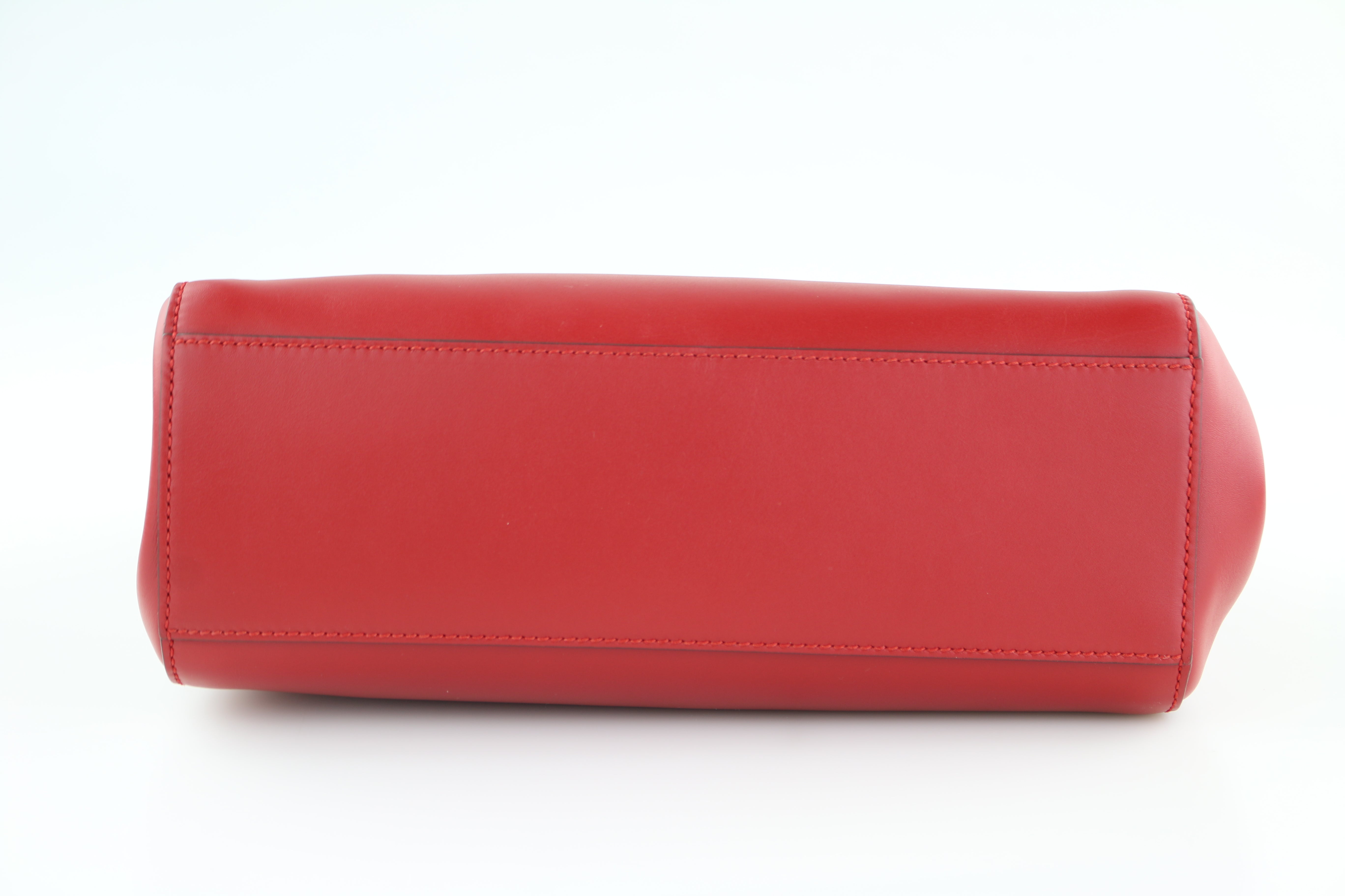 Red Small Nymphaea Top Handle Bag