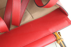 Red Small Nymphaea Top Handle Bag