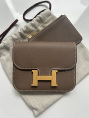 Etoupe Evercolor Constance Slim Wallet
