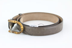 Grey Ostrich Belt 95