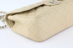 Beige Caviar Double Flap Jumbo