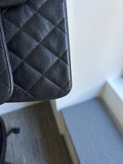 Black Caviar Double Flap Jumbo