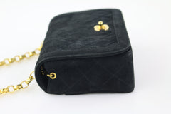 Black Suede Vintage Mini Diana