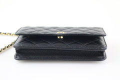 Black Caviar Wallet on a Chain