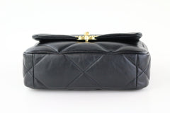 Black Goatskin Small 19 Flap