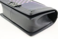 Black/Holographic Chevron Old Medium Boy