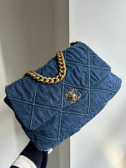 Blue Denim Maxi 19 Flap