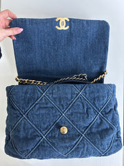 Blue Denim Maxi 19 Flap