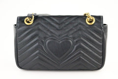 Black Small Marmont Flap
