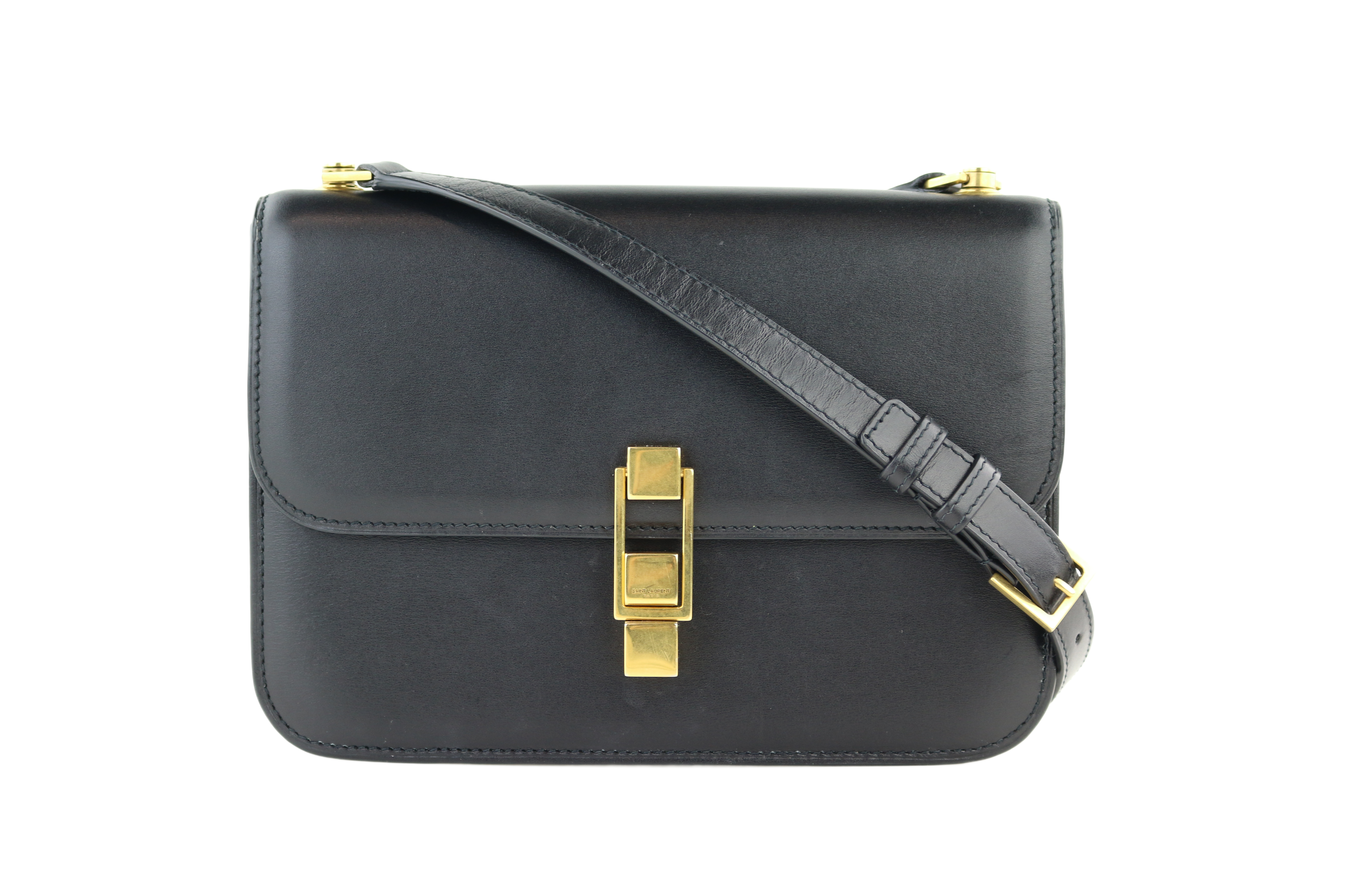 Carre satchel in smooth discount leather