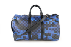 Limited Edition Damier Graphite Pixel Bandouliere Keepall 50