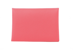 Rose Azalee Epsom Calvi Duo Card Holder