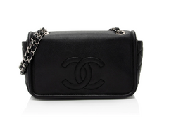 Black Caviar Medium CC Timeless Flap Bag