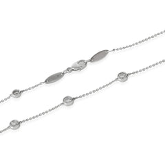White Gold 2ctw Lab Grown Diamond by the Inch Necklace