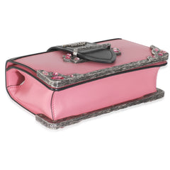 Pink Embellished Small Cahier Bag