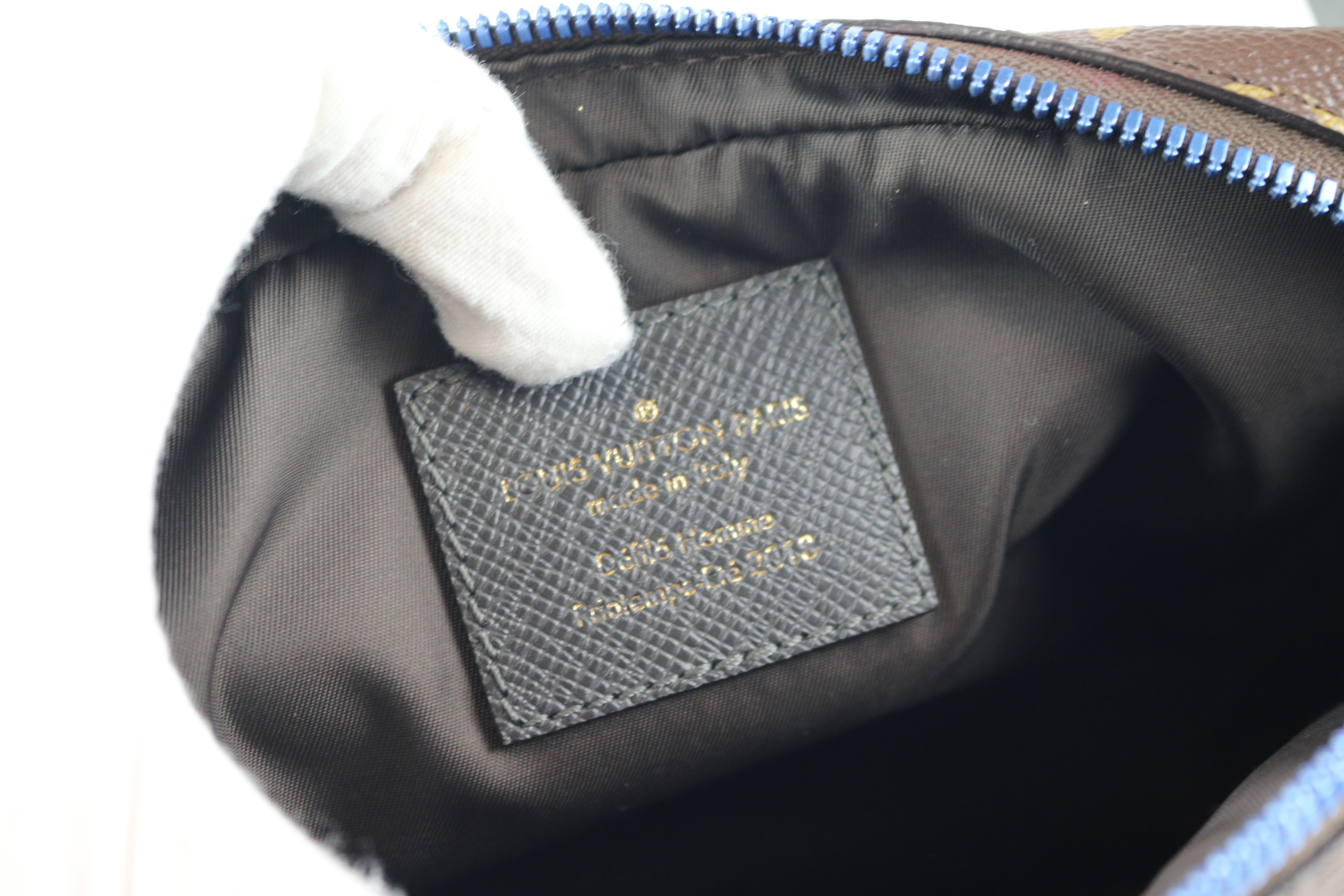 Pre-owned Louis Vuitton Monogram Waist Bag In Silver