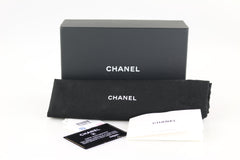 Pink Lambskin Enamel Clutch with Chain