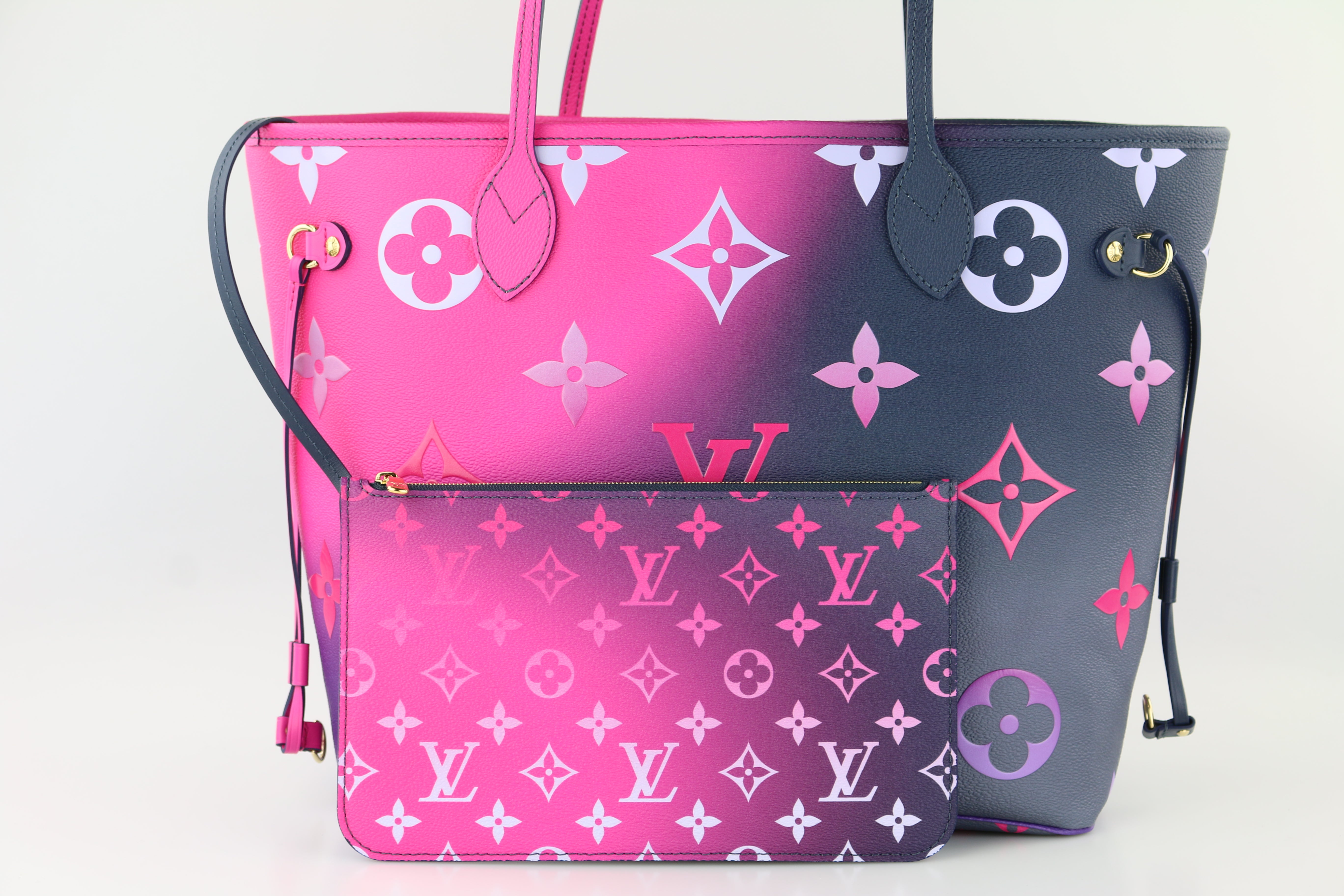 Louis Vuitton Midnight Fuschia Neverfull MM Monogram purple/pink