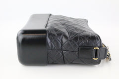 Black Calfskin Medium Gabrielle Hobo