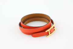 Capucines Epsom Behapi Double Tour Bracelet