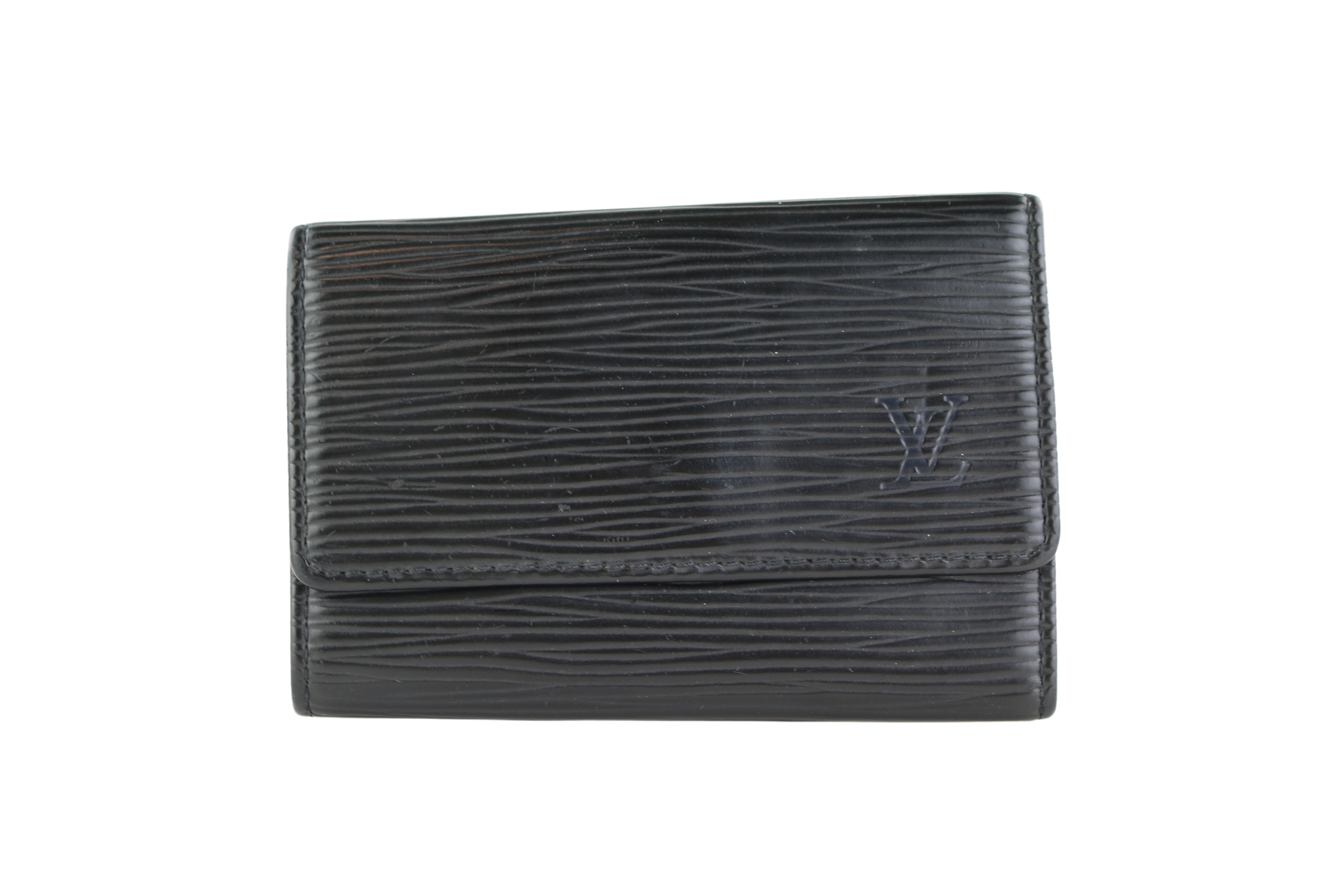 Louis Vuitton Black Epi Leather Key Chain Wallet