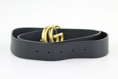 Black Leather Belt 85