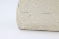 Grey Calfskin Just Mademoiselle Bowling Bag