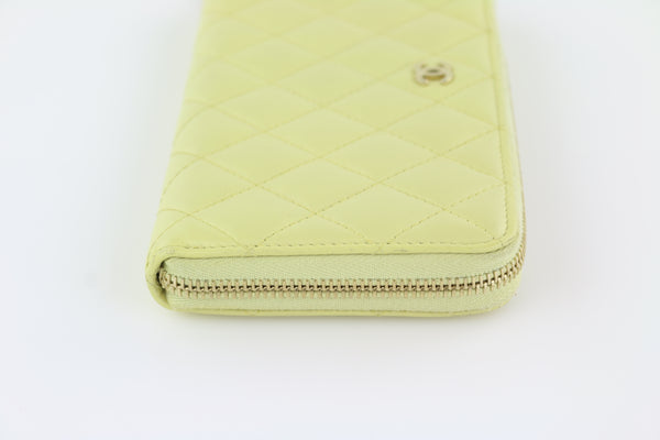 Chanel Vintage Yellow Lambskin Small Classic Double Flap Yellow Hardware –  Madison Avenue Couture