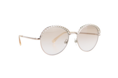 Beige Pearl/Round Sunglasses