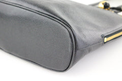 Vintage Black Caviar Timeless Zip Tote