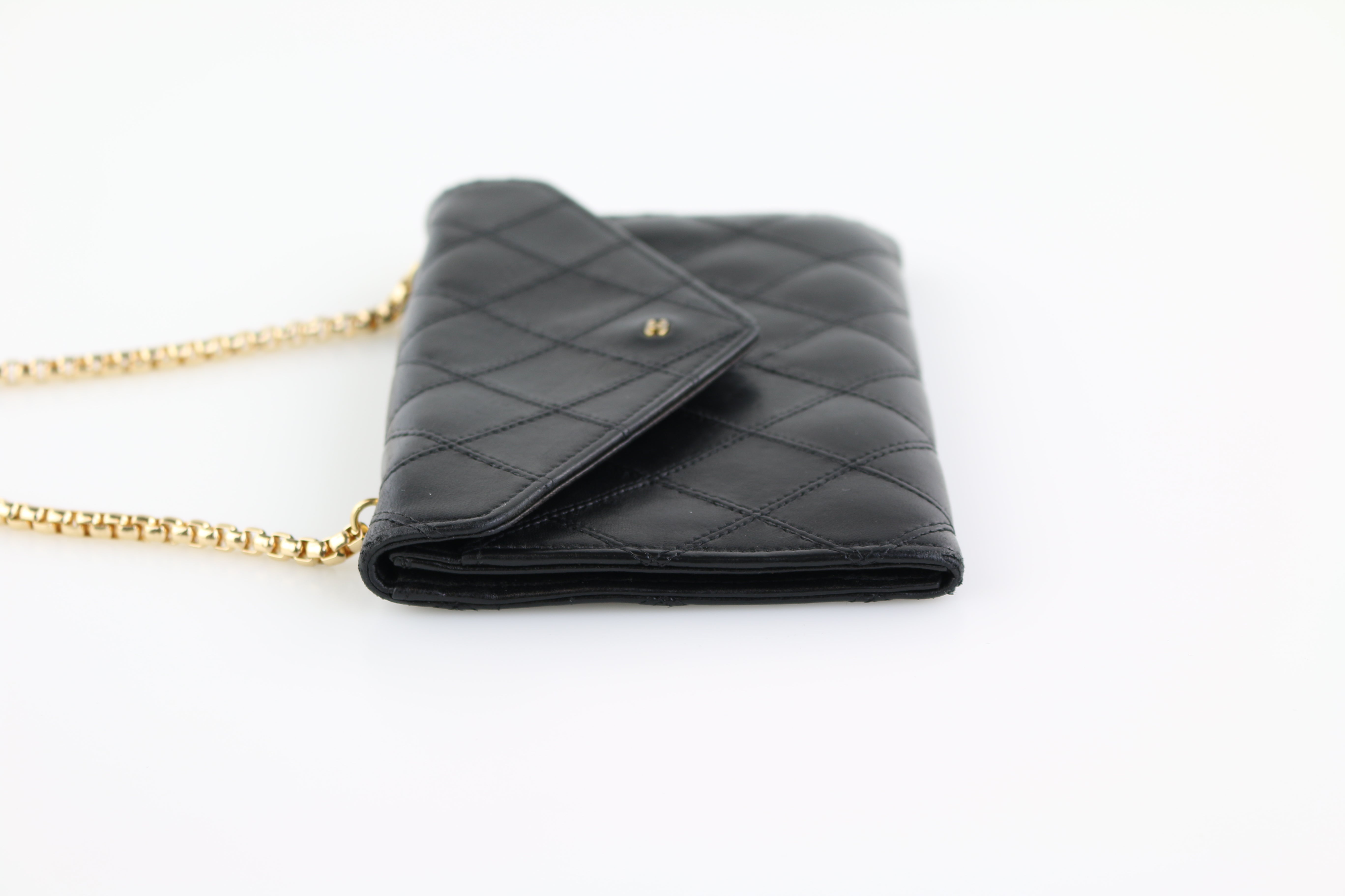 Sold at Auction: Chanel Mini Flap Crossbody CC Shoulder Bag Black Wallet On Chain  Bag Silver WOC