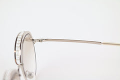 Beige Pearl/Round Sunglasses