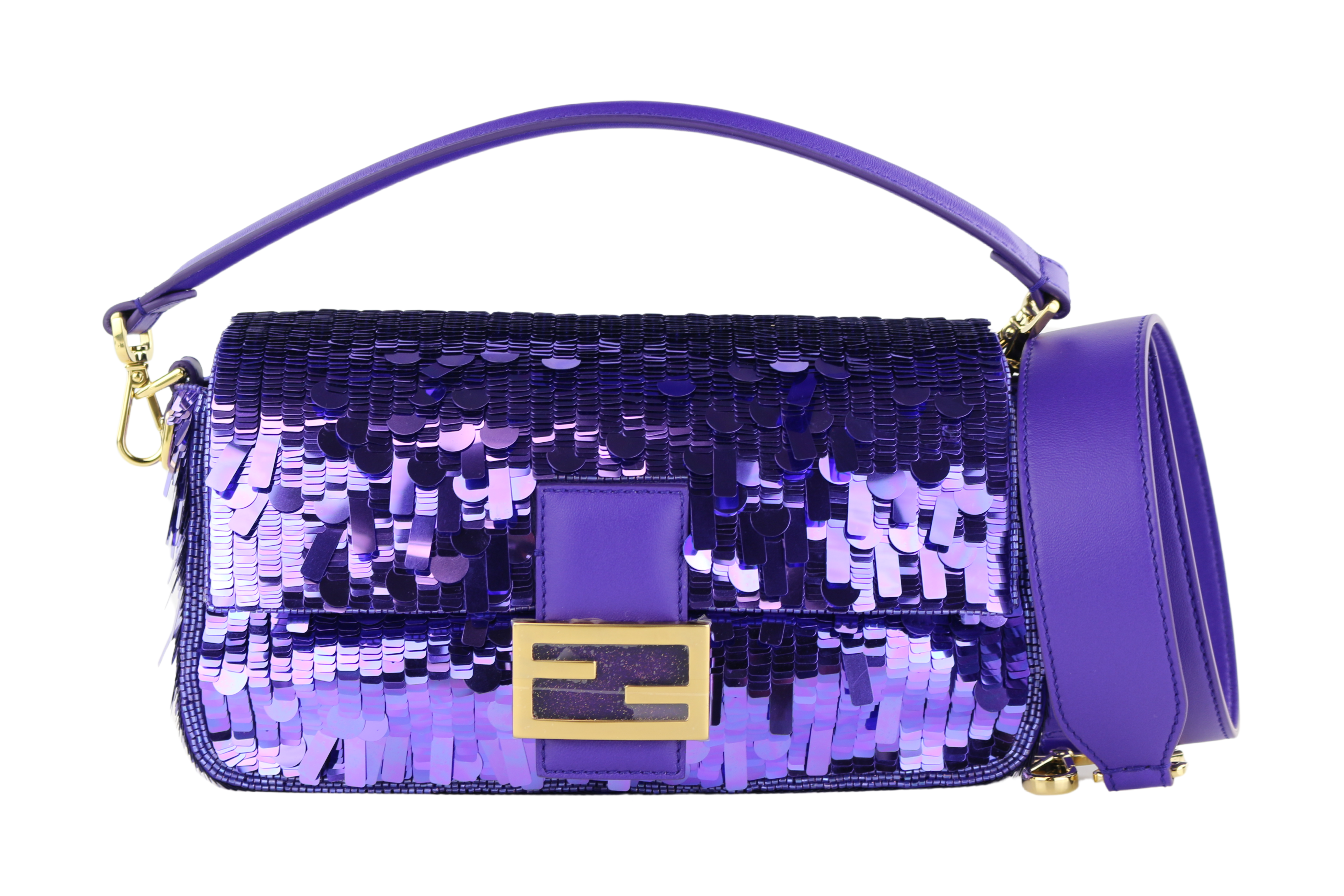 Purple fendi baguette hotsell
