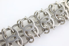 Silver CC Link Bracelet