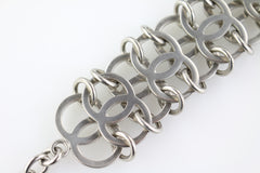 Silver CC Link Bracelet