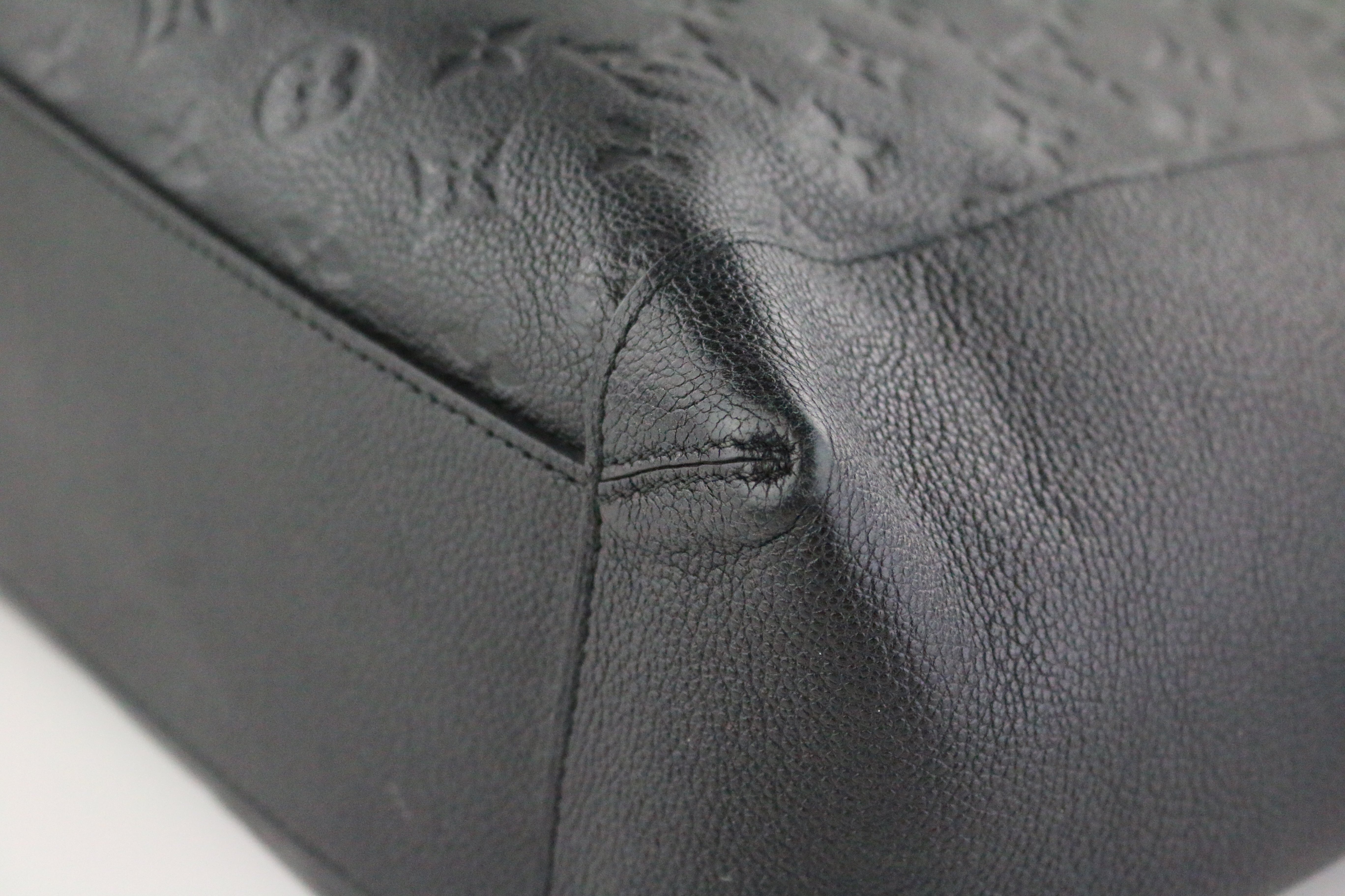 Louis Vuitton Black Monogram Empreinte Leather Bagatelle Bag
