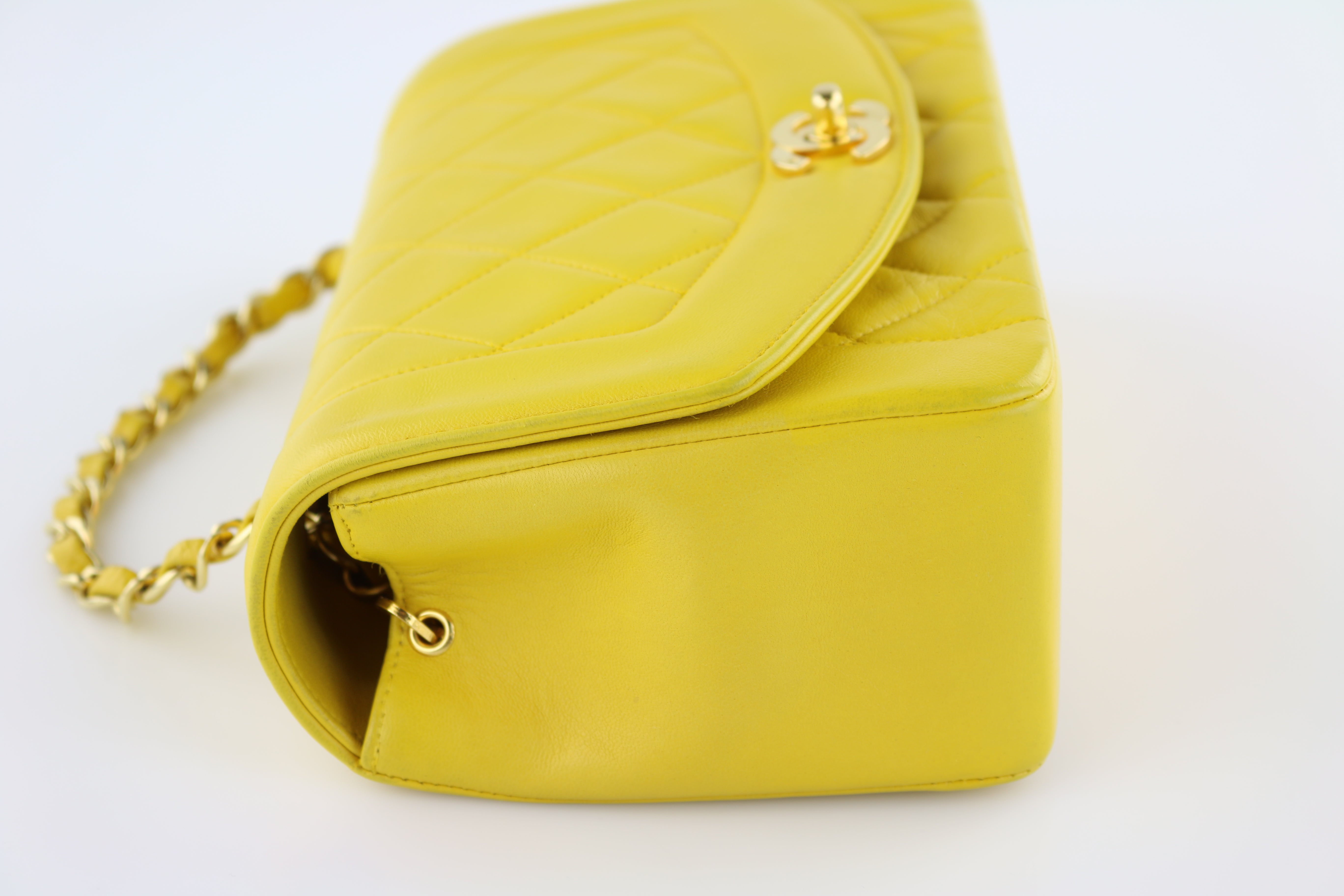 Yellow Small Diana Flap – Opulent Habits