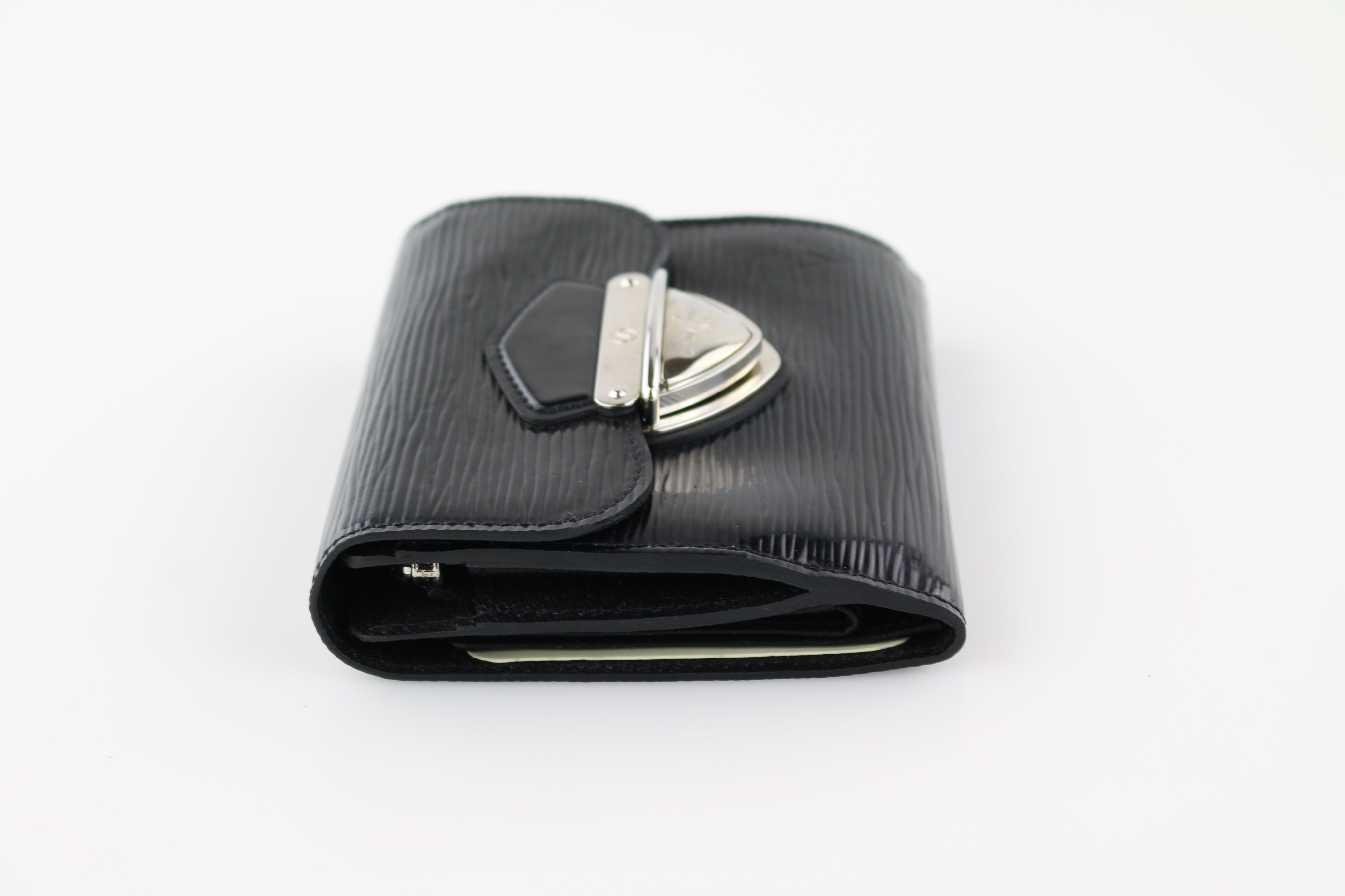 Louis Vuitton Louis Vuitton Joey Black Electric Epi Leather Wallet