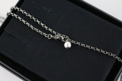 Ruthenium/Crystal CC Necklace