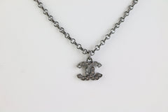Ruthenium/Crystal CC Necklace