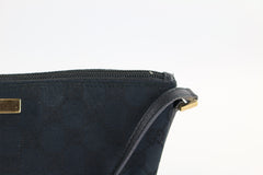 Black GG Nylon Wristlet