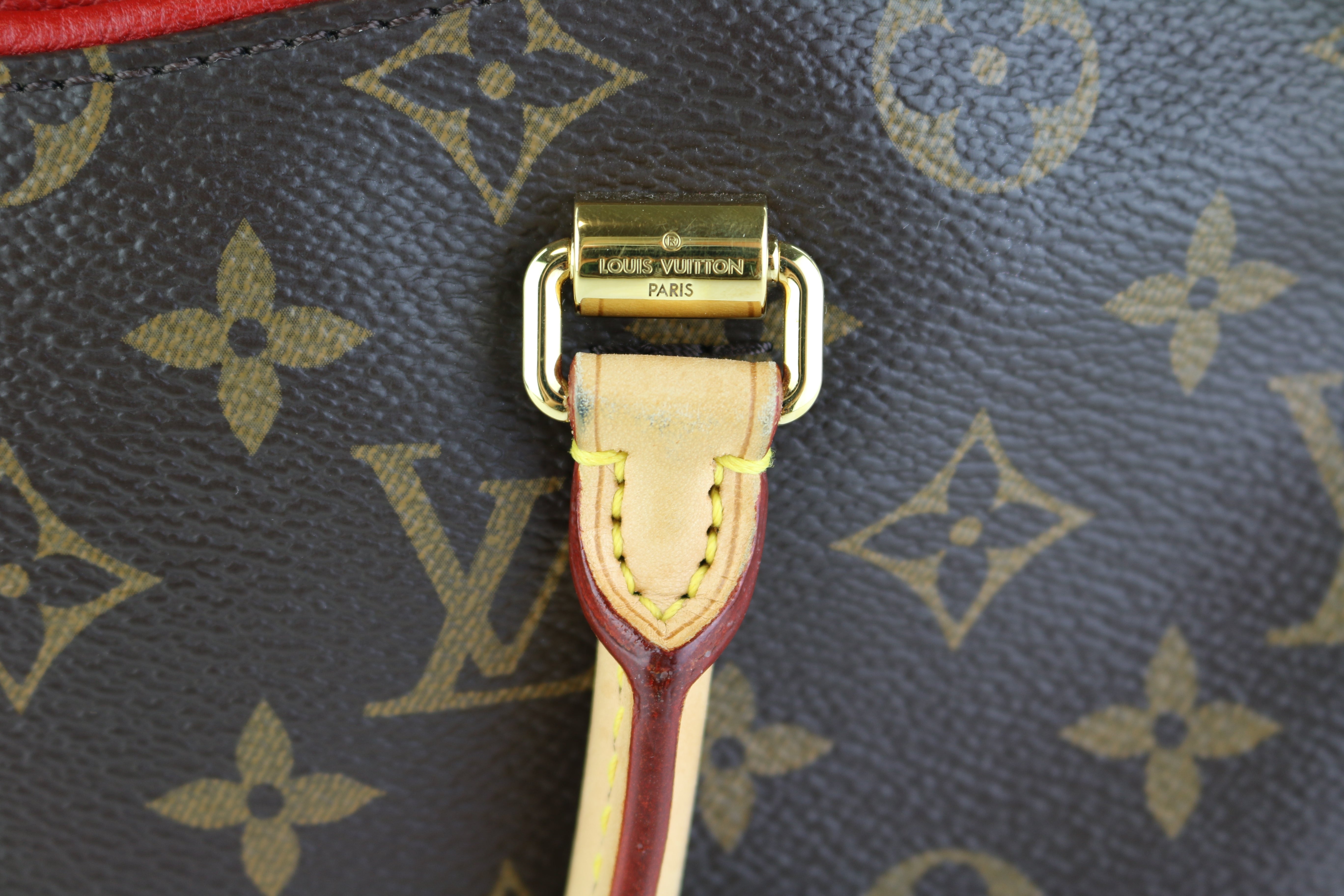 Louis Vuitton Pallas MM Cerise Monogram Leather PRISTINE! Worn