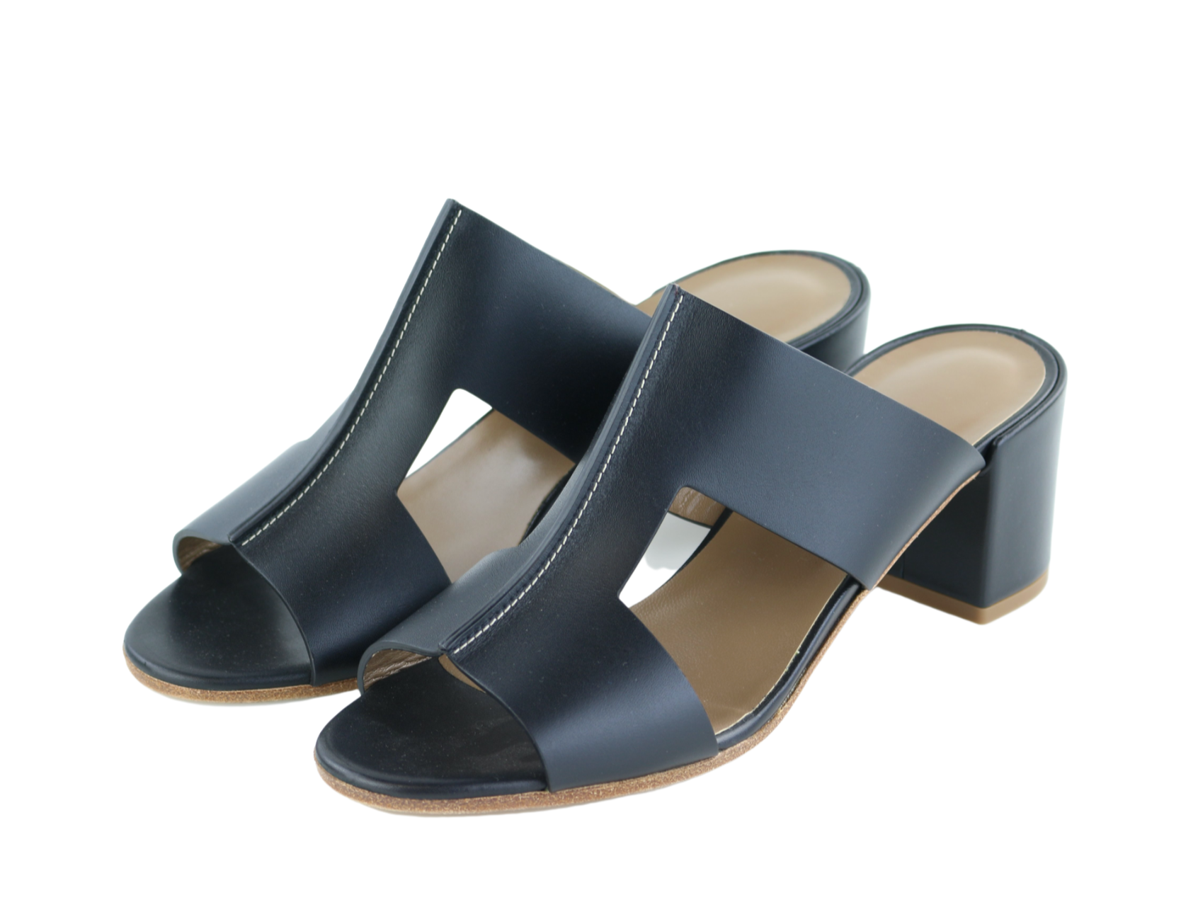 Black Ostia Sandals